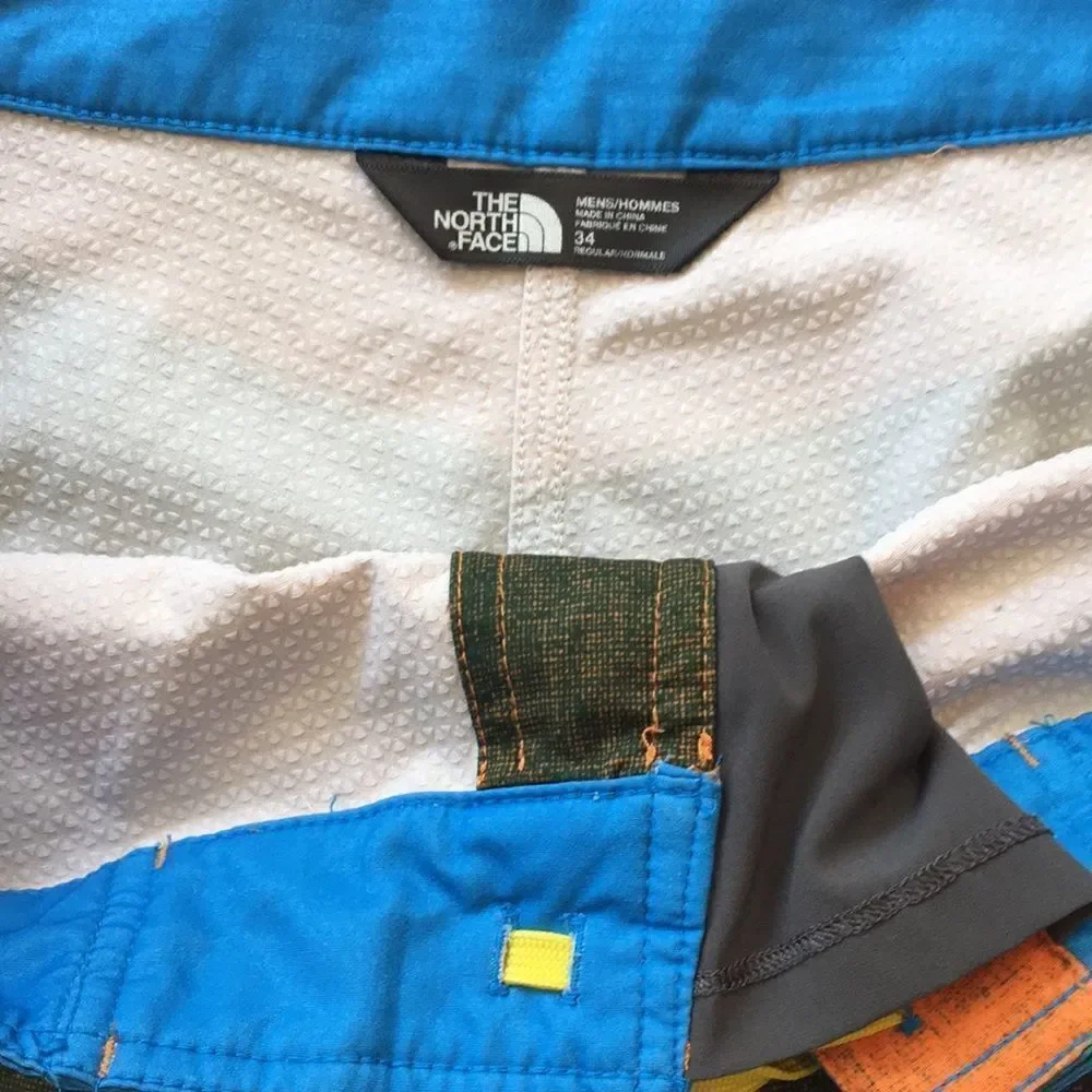 The North Face Swim Stripe Board Swim Beach Surf Shorts M Vacation Model Travel